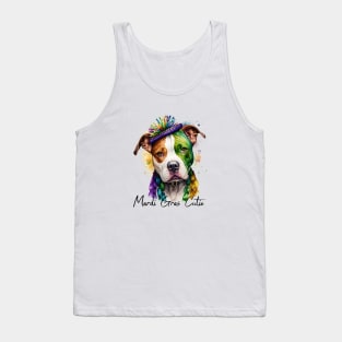 Mardi Gras Cutie Pit bull Tank Top